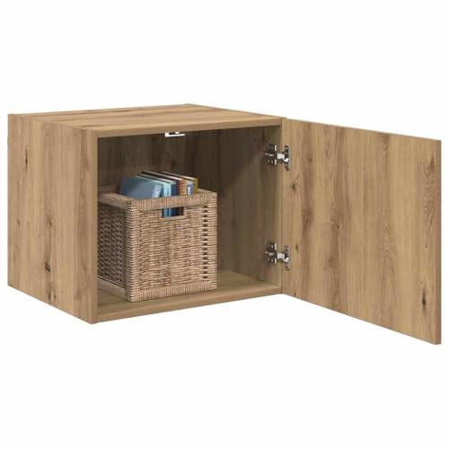 vidaXL Armadietto a Muro Rovere Artigianale 50 x 42.5 x 40 cm, Armadio per Soggiorno Moderno, Design Rettangolare, Grande Spazio, Legno Resistente, soluzioni minimaliste Eleganti