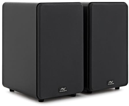 AVCOM Active Bluetooth Bookshelf Speakers 100W Output Power for TVs Turntables Streaming Devices with Remote Control, Pair, Black