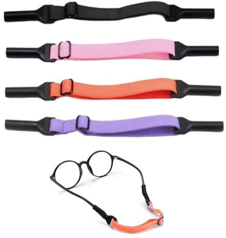 aiyraa 4PCS Sunglasses Head Strap for Kids Adult, 17-26cm Adjustable