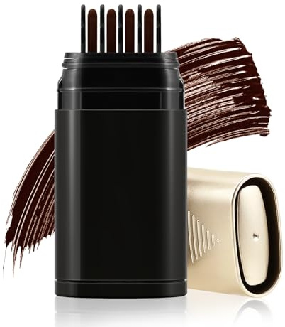 Boobeen Root Touch Up Stick mit Kamm für graues Haar, Haarfarbenstift für Frauen und Männer – Sofortige Abdeckung und lang anhaltende, natürliche Farbtöne