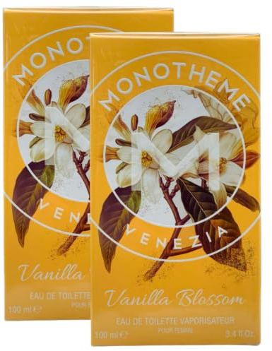 2x EDT Pour Femme VANILLA BLOSSOM. Prezioso Bouquet Dai Toni Eleganti Ed Estremamente Femminili. Fragranza Morbida, Calda e Sensuale 100ml