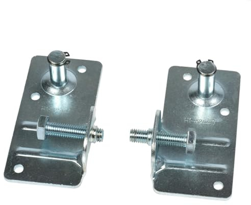 DOLLE Original Ersatzteil Bolzenplatten Set für Bodentreppe Extra Profi F 30 F 90 | Passgenaues Zubehör für Dachbodentreppen, Set inkl. 2 Sprengringe, idealer Austausch mit Knickhebel für sanftes Klappen