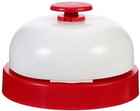 Gadpiparty Campanello da Tavolo Rosso in Acciaio Inossidabile Leggero e Facile da Usare per Reception Hotel e Bar Campana di Chiamata per Servizio Rapido