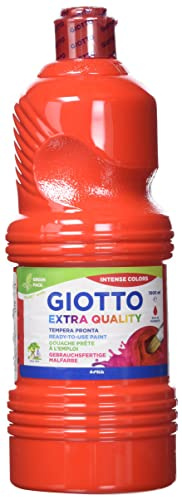 GIOTTO Extra Quality, Malfertige Temperafarbe höchster Qualität, 1000 ml - scharlachrot