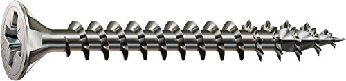 SPAX Universalschraube aus Edelstahl rostfrei A2, 3,0 x 12 mm, 200 Stück, Kreuzschlitz Z1, Senkkopf, Vollgewinde, 4CUT, 1087000300123