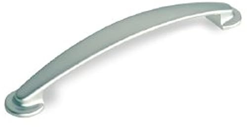 SIRO Möbelgriff Rodgau, Schlicht, Druckguss chrom matt, 185 mm x 30 mm x 25 mm, LA 160 mm, 869-185ZN2
