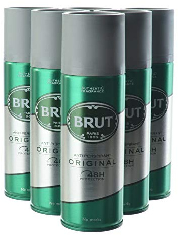 Brut Deo, 200 ml, 6er Pack Aerosol für Männer