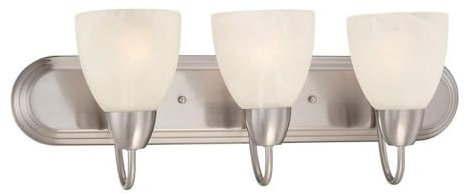 Designers Fontana 15005 – 3B di 35 Torino 3 Light Bath Bar, in nichel spazzolato by Designers Fountain