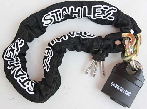 STAHLEX Starkes MOTORRADSCHLOSS KETTENSCHLOSS PANZERSCHLOSS 905 (150 Zentimeter)