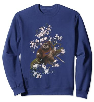 Star Wars Wicket Ewok In A Tree Graphic Sweatshirt