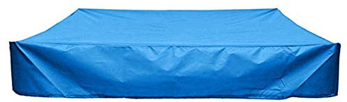 DZYP Sandbox Lid, Square Dustproof Sandbox Lid with Drawstring, Waterproof Sandpit Pool Cover, Durable, Tear-resistant, Avoid Sand and Toy Pollution. (Blue,200 x 200 cm)