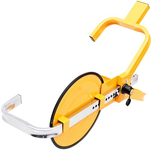 RELAX4LIFE Sabot Antivol de Roue en Acier, Compatible Pneu 13 à 15 Pouces, Largeur Maxi 220MM