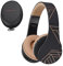 PowerLocus Cuffie Bluetooth Senza Fili Over-Ear Cuffie Stereo Pieghevoli Auricolari, Wireless Cuffie Riduzione del Rumore con Microfono per iPhone, Samsung, LG, iPad, PC, iPod (Nero/Marrone)