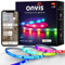 Onvis RGBIC LED Strip 5m, Smart Wi-Fi LED Streifen mit Musik Sync, Segmentcontrol, Farbwechsel, Steuerbar via Apple Homekit, Timing Funktion, LED Lichterkette für Leiste, Schlafzimmer, Party Deko