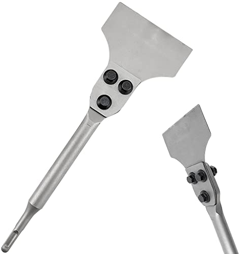 Sds Max Meissel,300mm x 100mm Fliesenmeißel Sds Plus, Sds Meißel Breit für Abziehen von Fußbodenkleber, PVC-Fliesen, Linoleum, Farbe, Teppich, Fliesenkleber