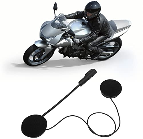 Oreillette Bluetooth 5.0 pour Casque de Moto, Son Stéréo, Mains Libres, Réponse Automatique, pour Sport, Cyclisme, Équitation, Ski