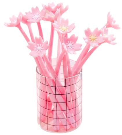 MAGICLULU 12stücke Kreative Gelstifte Rosa Stifte Für Schule Büro Romantische Gelschreiber Für Studenten Zufällige Blütenfarbe Als Für Persönliche Sammlung