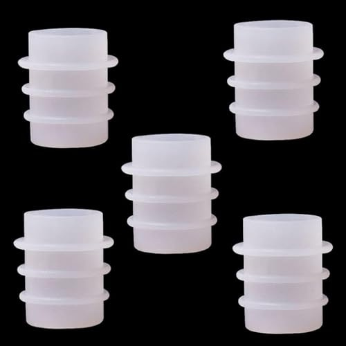 Galepromot 5Pcs White Bottle Stopper Silicone Mold,Crystal Epoxy Wine Bottle Stopper Mold,Reusable Beverage Bottle Stoppers Silicone Molds Cork Cover Wine Stoppers,Bar and Wine Tools