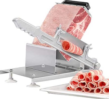 Cortadora de Carne para Uso doméstico o Comercial, cortadora de Carne Manual, cortadora de Carne y Cordero, cortadora Manual de Carne, Pastel de Carne, máquina de Carne, Rollos de