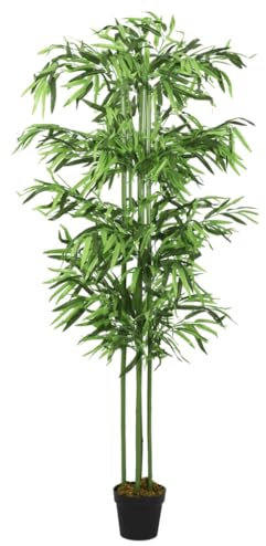 Homgoday Künstlicher Bambusbaum 384 Blätter 120cm Grün, Kunstpflanze Kunstpflanze Blume Gefälschte Pflanze für Wohnzimmer Schlafzimmer Balkon Ecke Büro Dekor Typ1 Haus & Garten