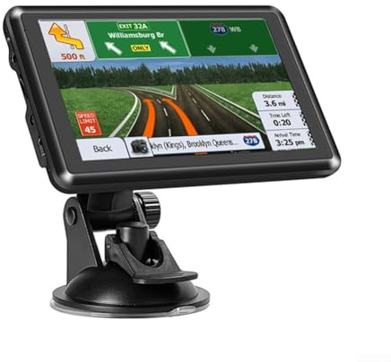 Navigatore per auto e camion, dispositivo di navigazione GPS da 5 pollici, memoria 8 GB, touch screen (europeo)