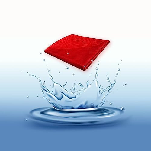 Robuste, undurchlässige Teichfolie für Pool und Landschaftsbau, flexible und leichte Teichfolie, verstärkte wasserdichte Folie, Rosso 3 x 4 m