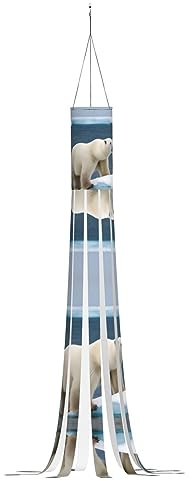 polar bear Halloween Windsock Light Christmas WindSock Flag Decoration for gardens, streets, playgrounds