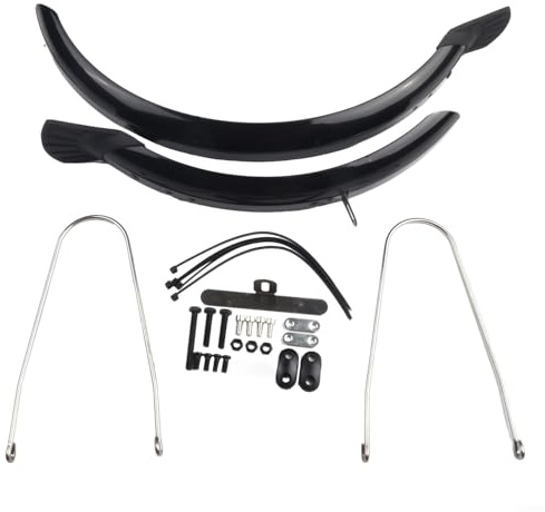 Besttoolifes Set parafango anteriore posteriore per bici pieghevoli da 14 e 16 pollici, accessorio per equitazione (disco da 40,6 cm)