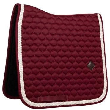 Kentucky Horsewear - Satteldecke - Satteltuch mit Geflochtenem Kordel - Dressur - Bordeaux