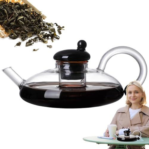Innovessa Teekanne, 600ml Zahra Magic Teekanne Magic Tea Pot Filtration Teekanne Set Sereno Filtration Teekanne Glas Teekanne für losen Tee