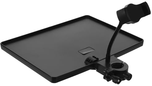 DRESSOOS Microphone Rack Stand Clamp-on Sound Card Tray Tray Accessories for Live Performance