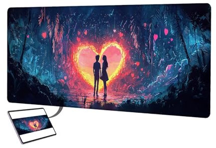 Personalisiertes Mousepad mit Foto, 900x400mm Gaming Mauspad Personalisiert, Mauspad Selbst Gestalten, Schreibtischunterlage mit rutschfeste Unterseite, Personalisierte Geschenke für Gamer, Büro S-8