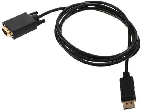 Holibanna 1.8m Línea De Conversión Displayport Vga De Adaptador Macho Macho Cable De Monitor para Vídeo HD Uso Monitor De Ordenador TV y Proyector