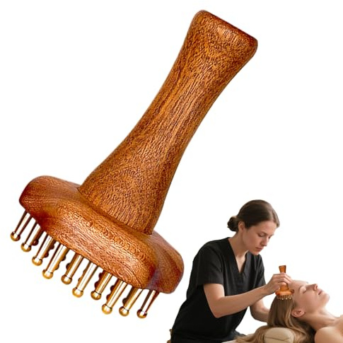 Massagebürste – Muskelbürste | Ergonomische Peelingbürste und Massagekamm für Gesicht, Bauch, Rücken, Beine, Oberschenkel, Po, Füße