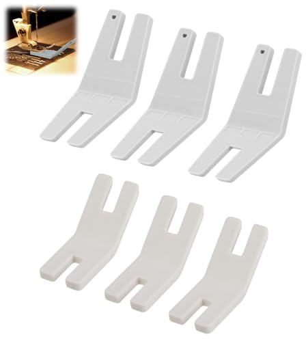 Oreutkd 6 Stück Hump Jumper Nähwerkzeug, Nahtbrücker-Nähfuß-Set für dicke Säume und Denim-Schichten, Knopf- und Bodkin-Zubehör, kompatibel mit Brother, Janome, Singer, Husqvarna Maschinen