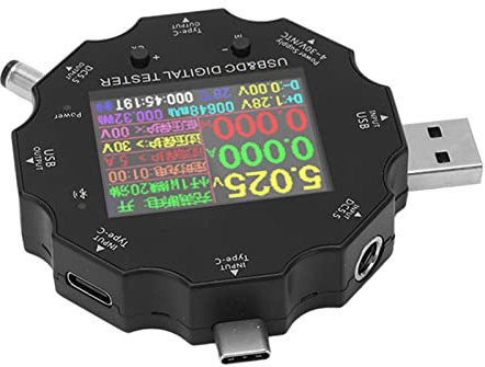 Marhynchus USB Digital Voltmeter Multimètre DC 3.6‑32V avec écran de Couleur Haute Définition pour PD QC Fast Charging Protocols Test
