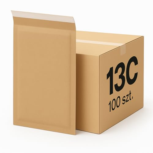Luftpolsterumschläge - Luftpolstertaschen - C/13 - Gepolsterte Briefumschläge Braun, aus Recyclingpapier - Versandtaschen Luftpolster - 170x230mm, 100 Stk
