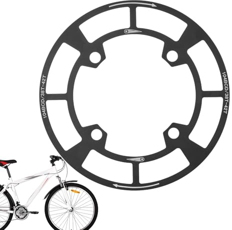 Demsyeq Protector de cadena, protector de cadena de ciclismo, aleación de aluminio, diseño hueco, accesorios de protección para motocicleta, carretera, niños, ciclismo