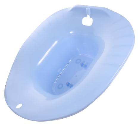 Didiseaon Sitzbadewanne für Schwangere und Patienten Ergonomisches Sitzbecken aus Glattem Material mit Überlaufschutz Komfortabel und Sicher für Ältere Menschen und Postoperatives Sitzbad