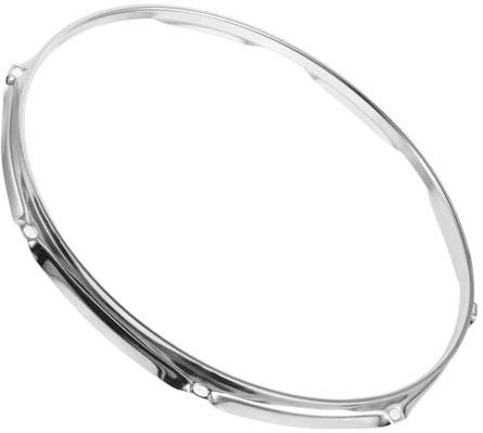 13-zoll Schlagzeug Reifen aus Metall mit 8 Löchern, Silber | Ersatzteil für Bassdrum und Tom, Präzise Gefertigt, Stabile Montage, Universell Passend