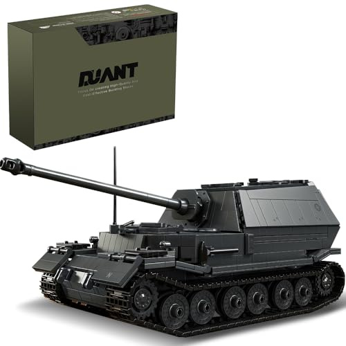 DUANT 39158 Heavy Tank Destroyer Fahrzeug Baustein Set, 1702 Stück Militär 1:28 Skala Tank Modell Spielzeug, Raumdekoration oder Sammlung, Classic Edition