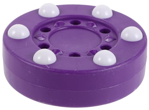 Abaodam Roller Hockey Puck for Training 3-inch Purple Inline Hockey Puck with 6 Beads Street and Indoor