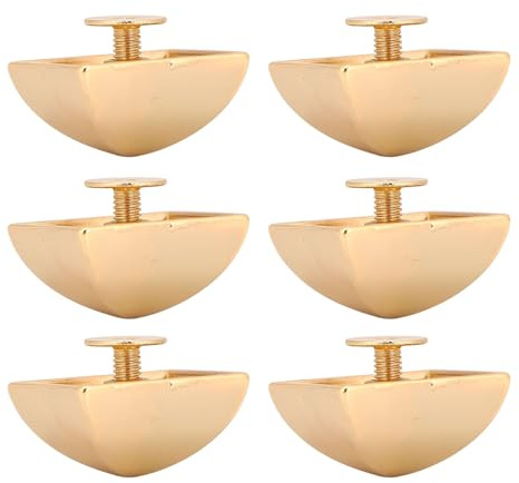 OEBUAFI Rivetti in Lega di Zinco Rivetti a Piramide Quadrata 20 Pezzi 18mm con Viti PH per Cinture Borse Cappelli Scarpe Decorazione Riparazione Pelle (GOLD)