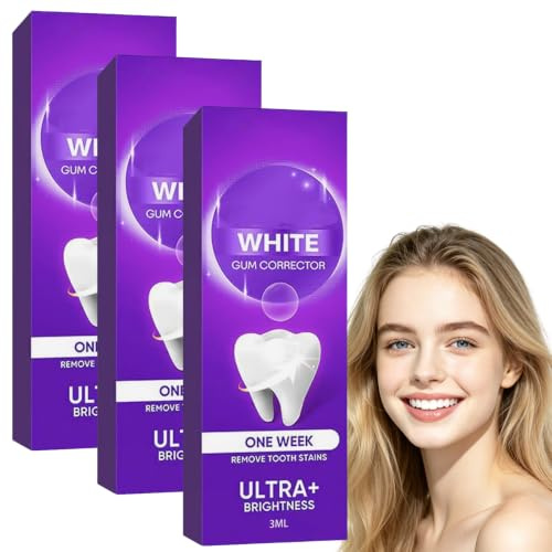 Känsliga tänder och tandkött Omedelbar tandblekningspenna, bärbar resstorlek Oral Care Precises Borstpenna, emaljsäker gul Zähne Whitening Gel, långvarig färsk andningsgummi lugnande stylo (3st)