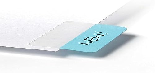 Durable 840500 Quick Tab Onglet Adhésif d'Indexation 40mm - Ecriture Manuelle sur 1 Face - Collage Repositionnable - Coloris Assortis Sachet de 48