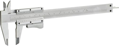 kwb Schieb-Lehre 150 mm, Mess-Schieber, Skala in Millimeter und Zoll, für Kern-Messungen u. Innen-Messungen