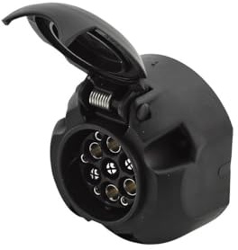 HELLA 8Jb 005 949-031 Prise - 12V - 7/6Pôle - Matière Plastique - Couleur Du Carter: Noir - Din/Iso: 1724