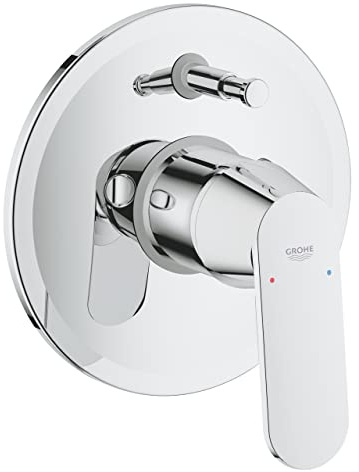 GROHE Miscelatore Monocomando ad Incasso per Vasca/Doccia, Parte Esterna, con Deviatore, Cromo 32879000