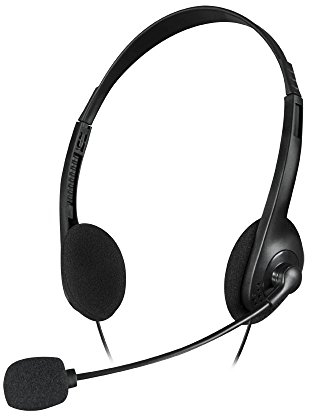 Speedlink ACCORDO Stereo Headset - Combiné Casque-Micro Stéréo pour PC (Télécommande Filare Integrée, Jack 3.5mm) Noir