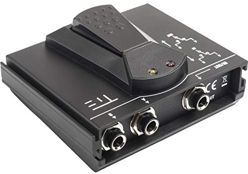 TIE A/B Selector TPS-2 Toggle Switch Footswitch Pedal for Guitar Effects and Amps (1-click operation, noiseless, 103 x 89 x 43 mm, 241 g), black